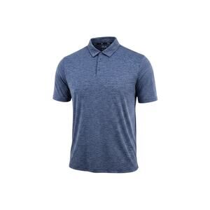 FLX Men's XXL Blue Performance Polo Shirt Stretch Golf Travel Short Sleeve